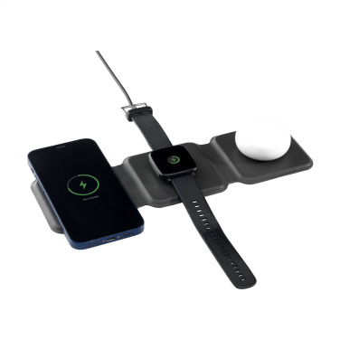Logo trade business gift photo of: TriCharge RCS  Recycled PU Wireless Charger