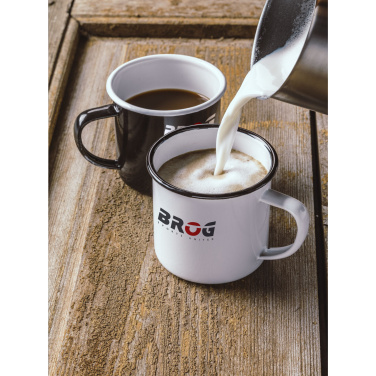 Logo trade corporate gifts image of: Retro Enamel Mug 350 ml