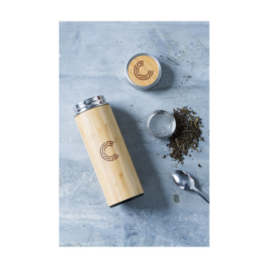 Logotrade corporate gift picture of: Osaka 360 ml bamboo thermo bottle/thermo cup
