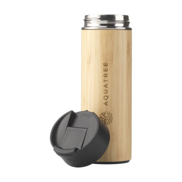 Logo trade advertising product photo of: Sakura 360 ml bamboo thermo bottle/thermo cup