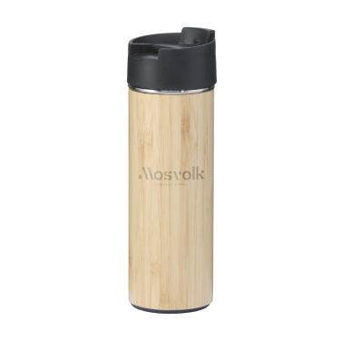 Logo trade promotional gifts picture of: Sakura 360 ml bamboo thermo bottle/thermo cup