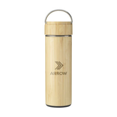 Logo trade promotional items picture of: Nikko 330 ml bamboo thermo bottle/thermo cup