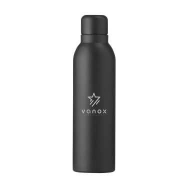 Logo trade corporate gift photo of: Helios RCS Recycled Steel Bottle 470 ml