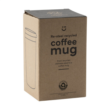 Logo trade promotional merchandise image of: Re-Steel RCS Recycled Coffee Mug 380 ml thermo cup