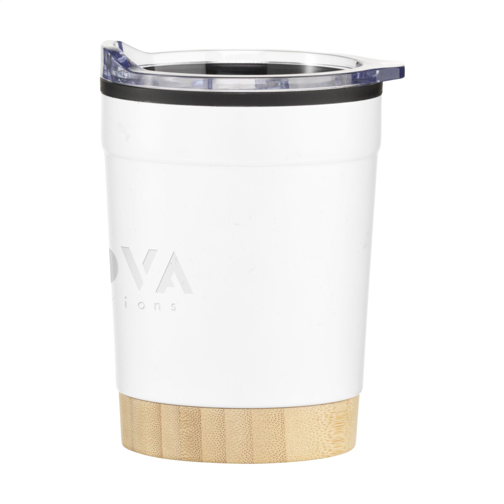 Logotrade promotional products photo of: Kobe Bamboo RCS Recycled Steel 350 ml coffee cup