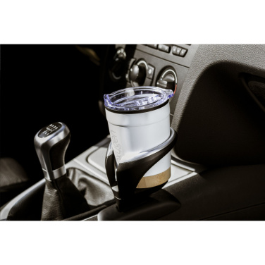 Logotrade promotional giveaway image of: Kobe Bamboo RCS Recycled Steel 350 ml coffee cup