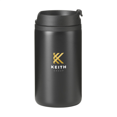 Logo trade business gifts image of: Thermo Can RCS Recycled Steel 300 ml thermo cup