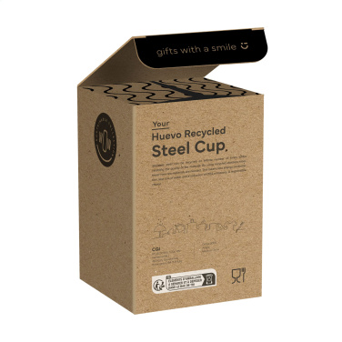 Logo trade corporate gifts image of: Huevo RCS Recycled Steel Cup 350 ml thermo cup