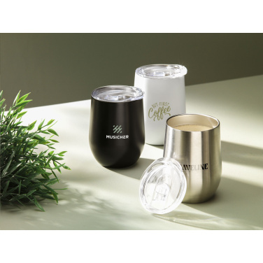 Logotrade advertising product image of: Huevo RCS Recycled Steel Cup 350 ml thermo cup