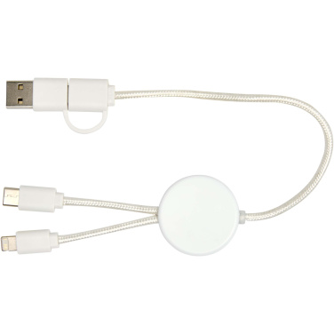 Logotrade business gifts photo of: Citala 5-in-1 recycled plastic 30 cm data sync and 27W fast charge cable
