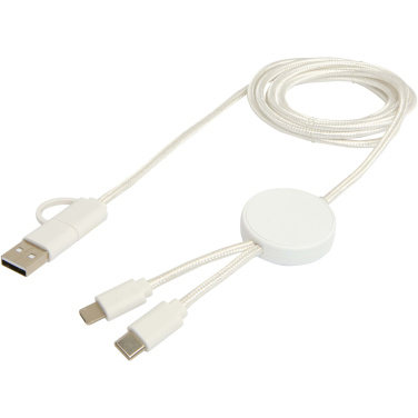 Logotrade corporate gift picture of: Citala 5-in-1 recycled plastic 150 cm data sync and 27W fast charge cable