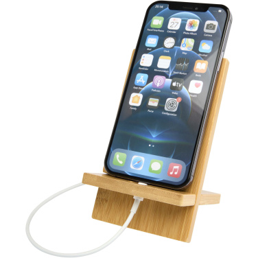 Logo trade promotional gifts picture of: Ceibo detachable bamboo phone stand