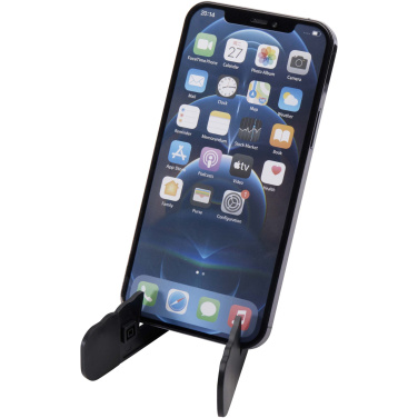 Logotrade promotional item image of: Buna recycled plastic foldable tablet and phone stand