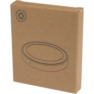 Logo trade promotional item photo of: Freal 15W recycled plastic wireless charging pad