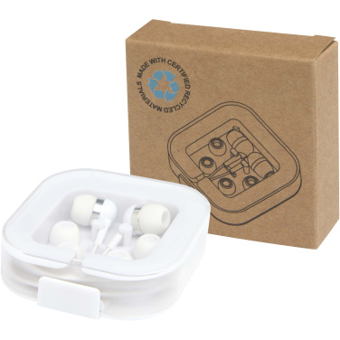 Logo trade promotional merchandise photo of: Baekdu wired Type-C headset with recycled plastic storage box