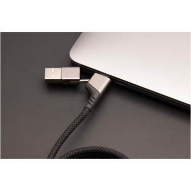 Logo trade promotional gift photo of: SCX.design C52 100W 4-in-1 rPET magnetic ultra fast charging cable 