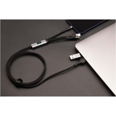 Logo trade promotional gifts image of: SCX.design C53 100W 5-in-1 rPET ultra fast charging cable