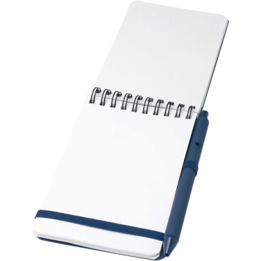Logo trade business gift photo of: Thalaasa A6 hard cover ocean-bound notebook with ballpoint pen (black ink)