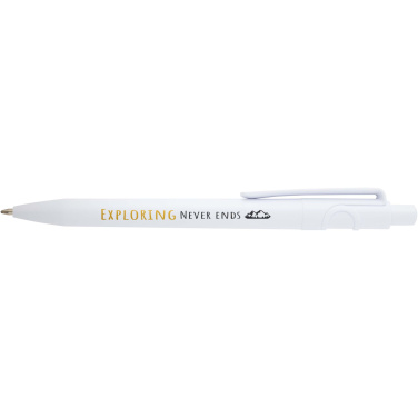 Logo trade business gifts image of: Unica recycled plastic ballpoint pen (black ink)
