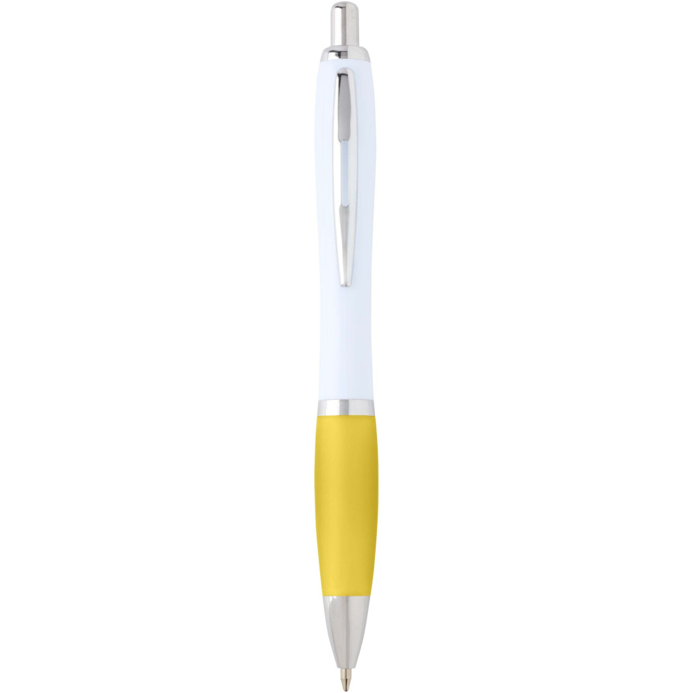 Logotrade promotional item image of: Nash recycled plastic ballpoint pen (blue ink)
