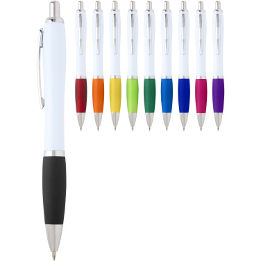 Logotrade promotional gift image of: Nash recycled plastic ballpoint pen (blue ink)