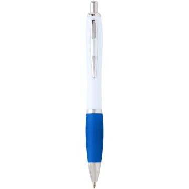 Logotrade business gift image of: Nash recycled plastic ballpoint pen (blue ink)