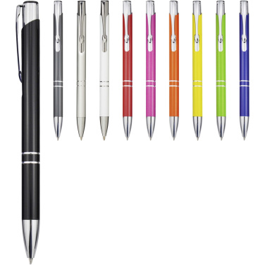 Logotrade promotional merchandise photo of: Moneta recycled aluminium ballpoint pen (blue ink)