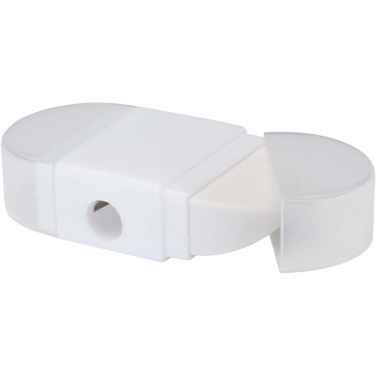 Logo trade business gifts image of: Velvi pencil sharpener with eraser 