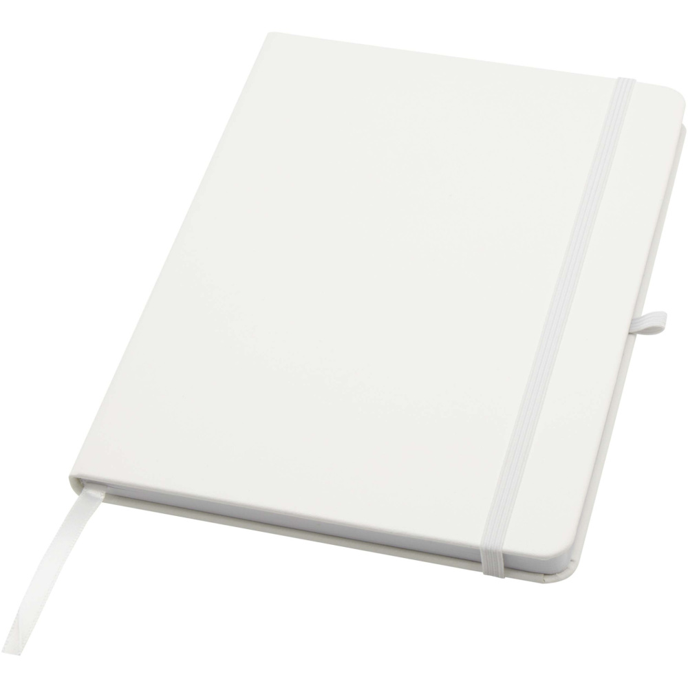 Logotrade business gift image of: Teak A5 recycled hard cover notebook with lined pages