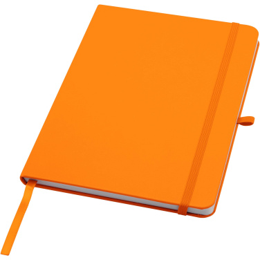 Logotrade promotional product image of: Teak A5 recycled hard cover notebook with lined pages