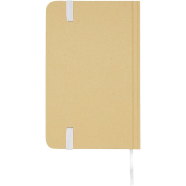 Logo trade promotional items image of: Reed A6 recycled hard cover notebook with plain pages