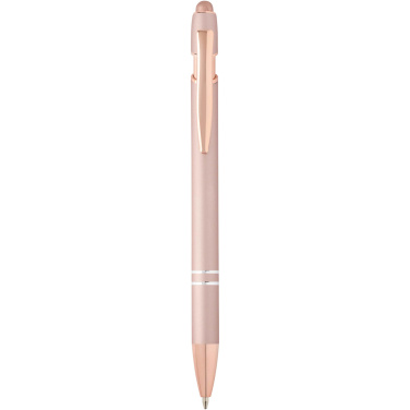 Logo trade promotional giveaway photo of: Nanna ballpoint pen with rose gold finish (black ink)