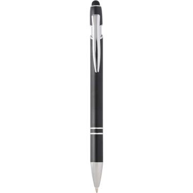 Logo trade promotional gifts image of: Kish ballpoint pen with silver finish (black ink)