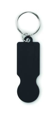 Logo trade advertising product photo of: Key ring with trolley token
