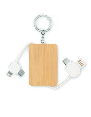 Logo trade promotional gifts picture of: Key ring charging cable