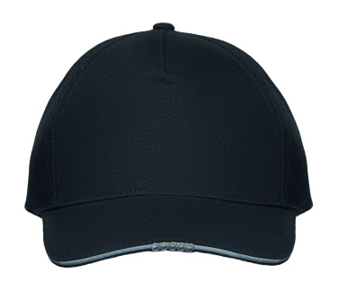 Logotrade promotional product picture of: 5 panel LED cotton cap 220gr/m²
