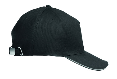 Logo trade advertising products image of: 5 panel LED cotton cap 220gr/m²