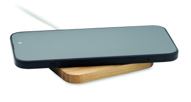Logotrade promotional item image of: 15W wireless charger in bamboo