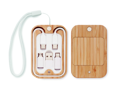 Logotrade promotional giveaway picture of: 15W wireless charger in bamboo