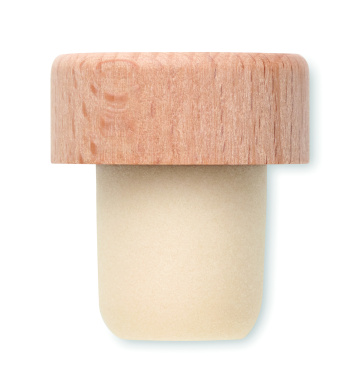 Logo trade promotional merchandise image of: Beech wood bottle stopper