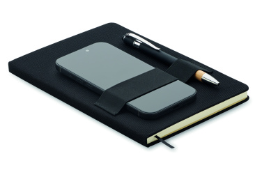 Logo trade promotional items image of: A5 RPET notebook with pen