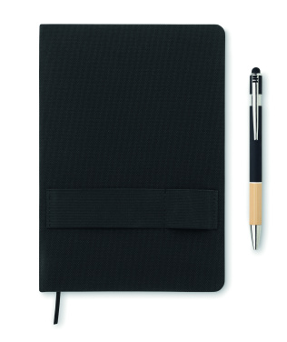 Logotrade corporate gift picture of: A5 RPET notebook with pen