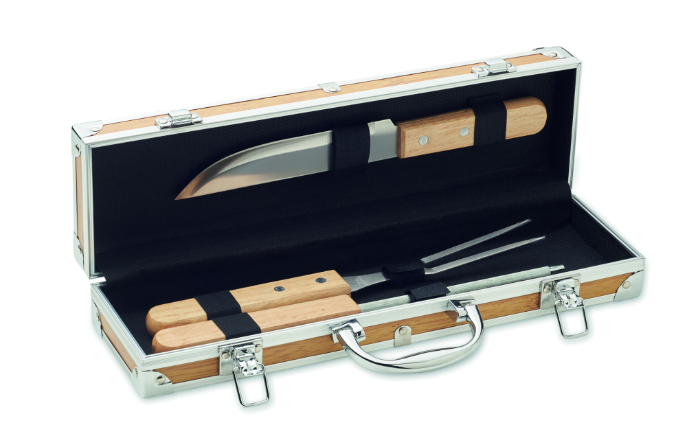 Logo trade corporate gift photo of: Stainless steel barbecue tools