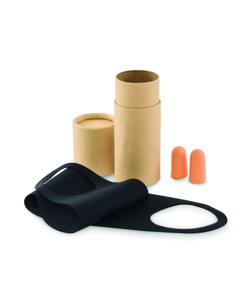 Logo trade business gifts image of: Travel set in paper tube box