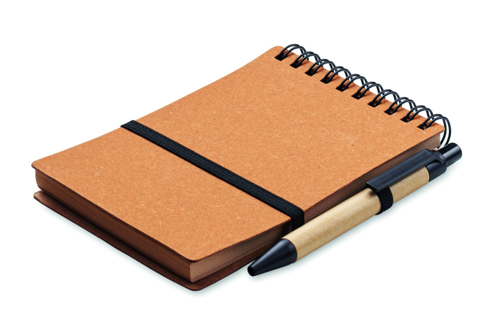 Logo trade promotional gift photo of: Recycled notebook with ball pen