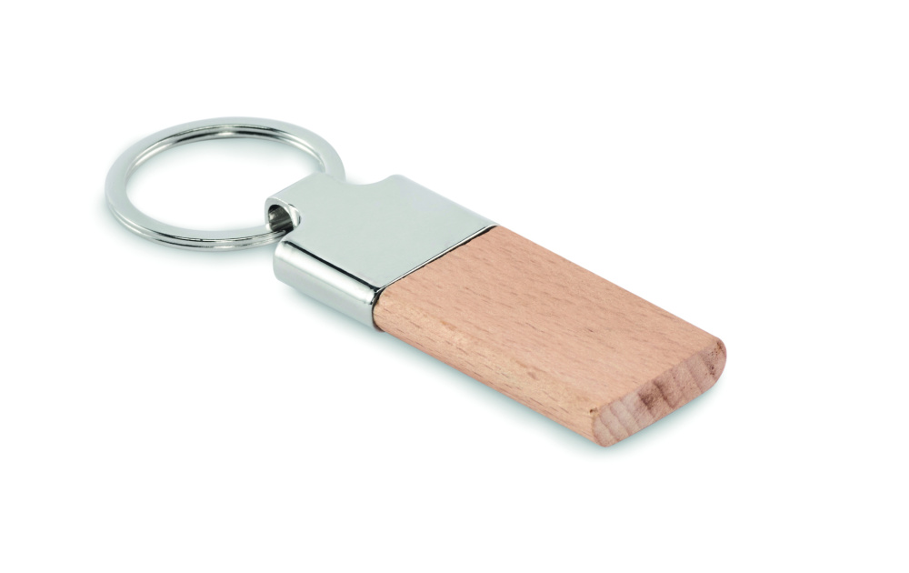 Logotrade promotional giveaway image of: Key ring with rubber wood