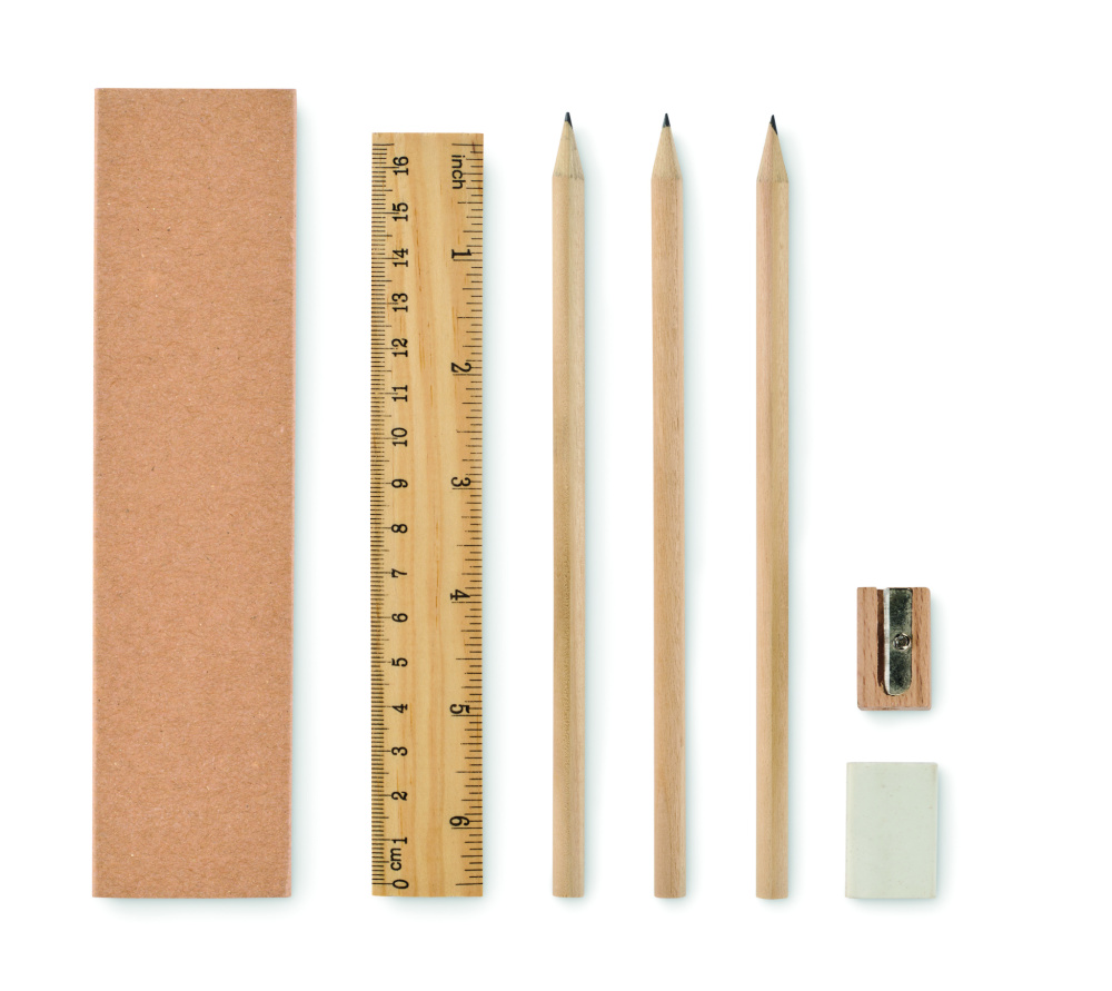 Logo trade promotional items image of: Paper box stationery set