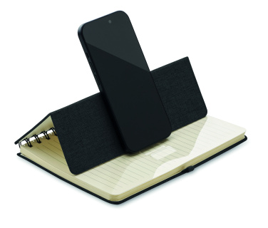 Logo trade corporate gift photo of: A5 notebook with phone holder