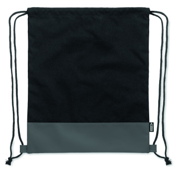 Logotrade promotional gift image of: RPET PU drawstring bag 2 tone