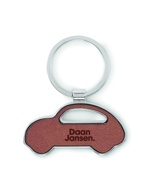 Logo trade advertising products image of: Car shaped key ring
